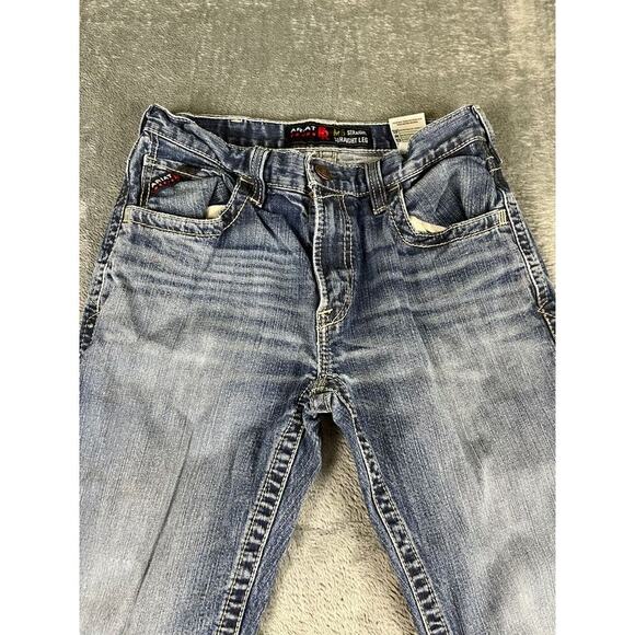 Ariat M5 Straight Leg Jeans 30x36 Blue Denim Made in Mexico Good Condition - Picture 3 of 10